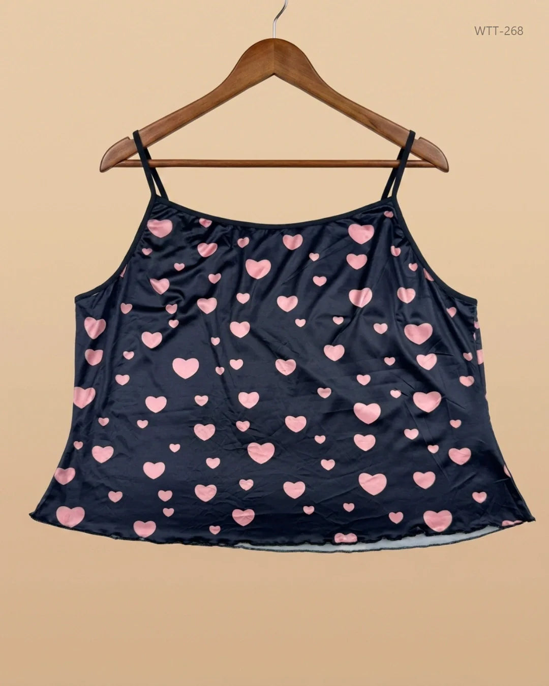 CUT LABEL (WTT-268) Black Womens Tank Top