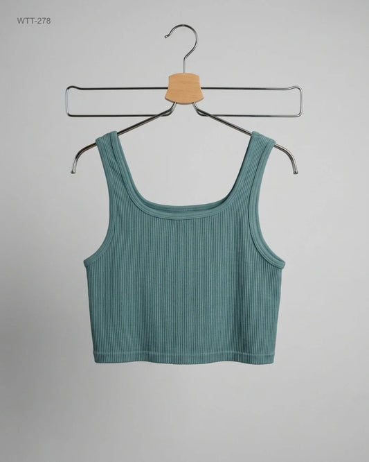 Secondhand Branded Womens Tank Top by Primark, Green Nylon fabric, Premium condition, for Womens - Online Thrift Shop Peshawar Pakistan