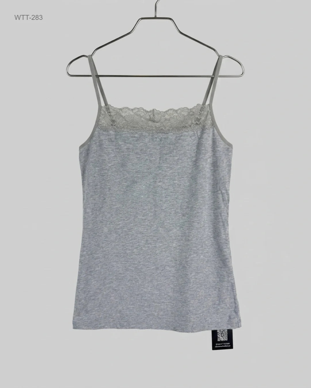 Shop Excellent Womens Tank Top by Marks & Spencer | Preloved Branded Clothes | Gray Cotton | Womens | OTS Thrift Store Karachi Pakistan