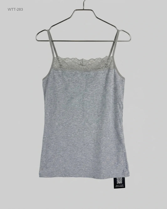 Shop Excellent Womens Tank Top by Marks & Spencer | Preloved Branded Clothes | Gray Cotton | Womens | OTS Thrift Store Karachi Pakistan
