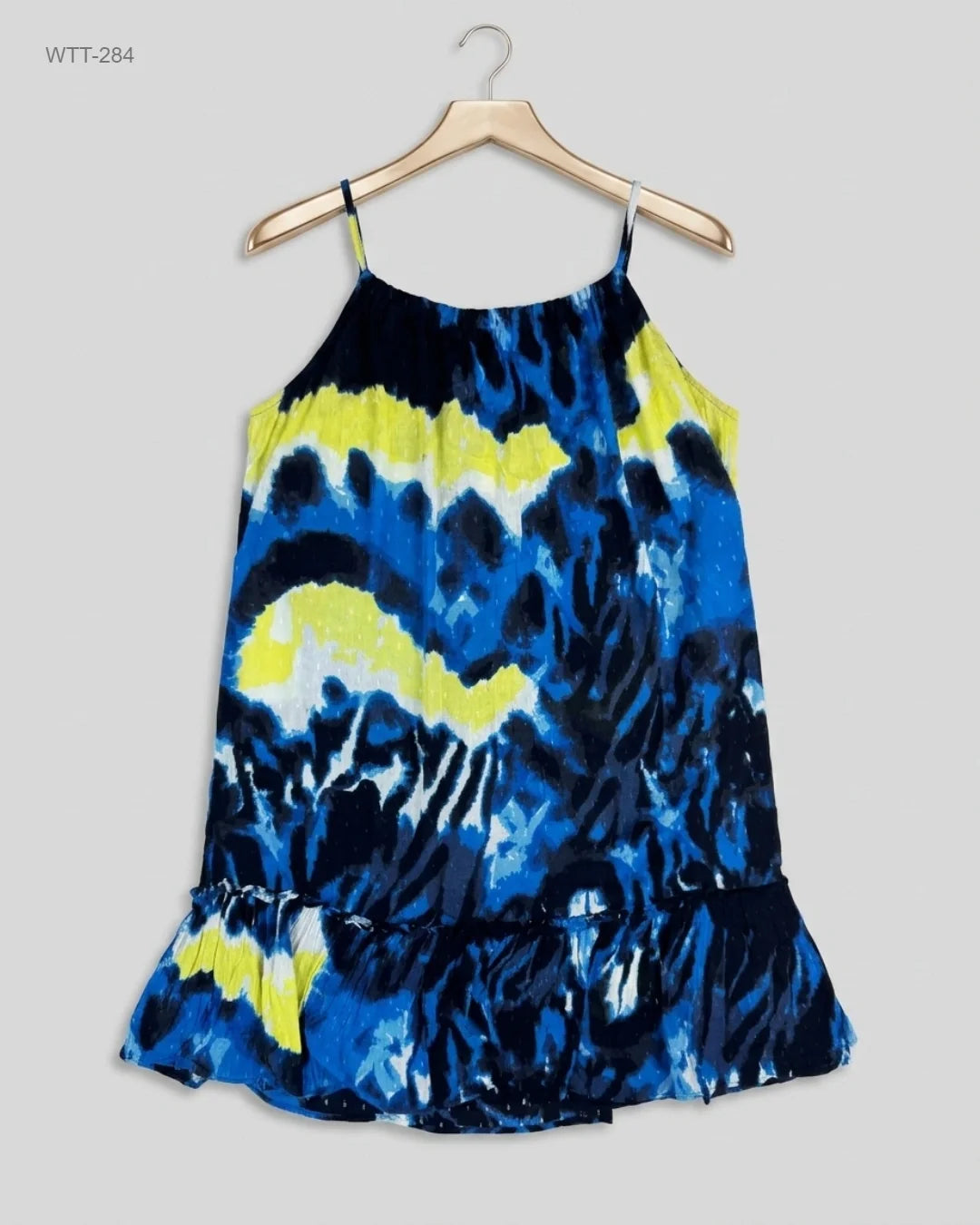 Preloved Premium Womens Tank Top by Superdry, Blue Viscose for Womens - OTS Thrift Shop Peshawar Pakistan