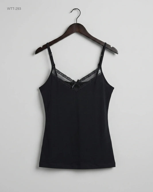 Premium Condition Womens Tank Top | Preloved Marks & Spencer | Black Polyester | Thrift Shop for Womens Karachi Pakistan | OTS