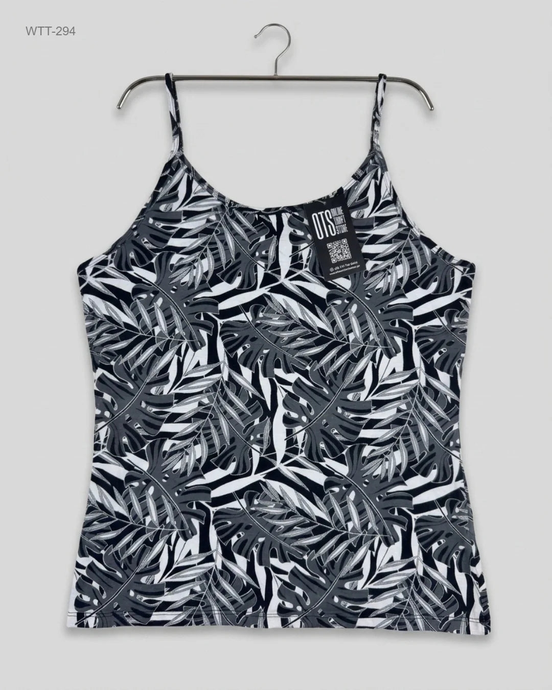 Womens Tank Top | TU | Preloved Branded | Black & White Cotton | Premium | OTS Thrift Store Islamabad Pakistan
