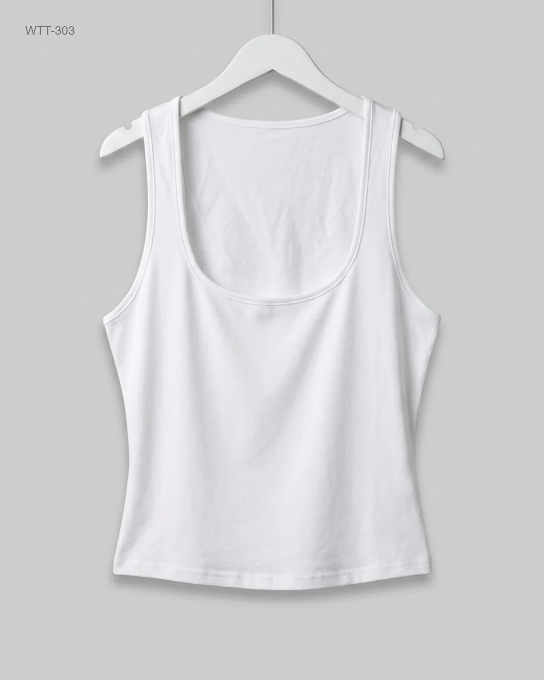 Womens Tank Top | Unknown | Preloved Branded | White Polyester | Excellent | OTS Thrift Store Islamabad Pakistan