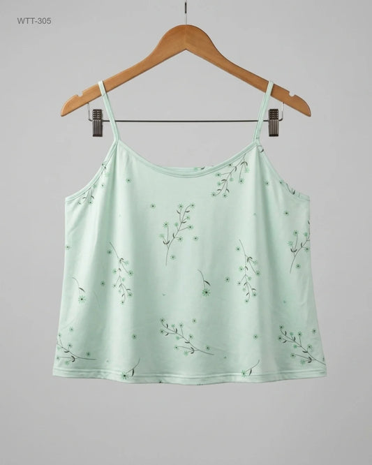 Secondhand Branded Womens Tank Top by Unknown, MintCream Polyester fabric, Premium condition, for Womens - Online Thrift Shop Peshawar Pakistan