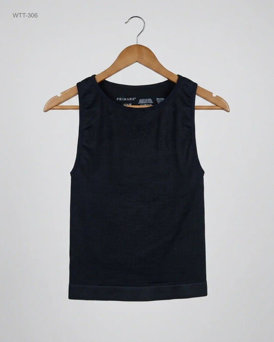 Shop Premium Womens Tank Top by Primark | Preloved Branded Clothes | Black Nylon | Womens | OTS Thrift Store Lahore Pakistan
