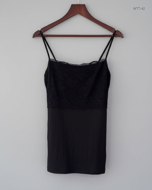 UK Imported secondhand Womens Tank Top - Marks & Spencer brand, Black Polyester, Premium condition, for Womens - Online Thrift Store Lahore Pakistan