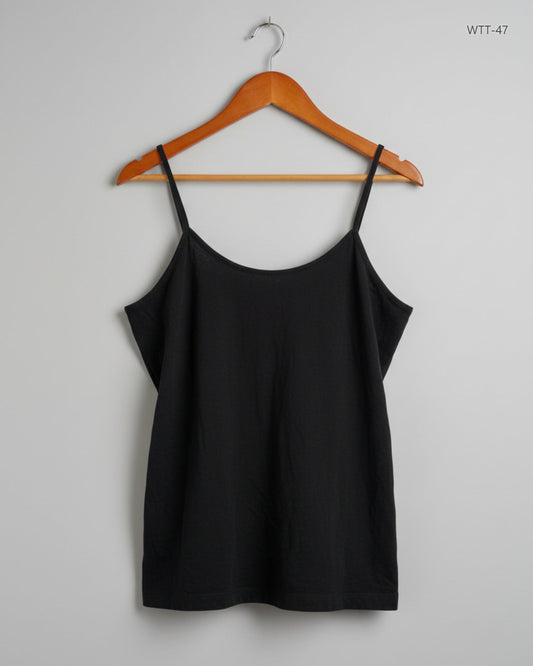 UK Imported secondhand Womens Tank Top - BEL&BO brand, Black Cotton, Premium condition, for Womens - Online Thrift Store Islamabad Pakistan