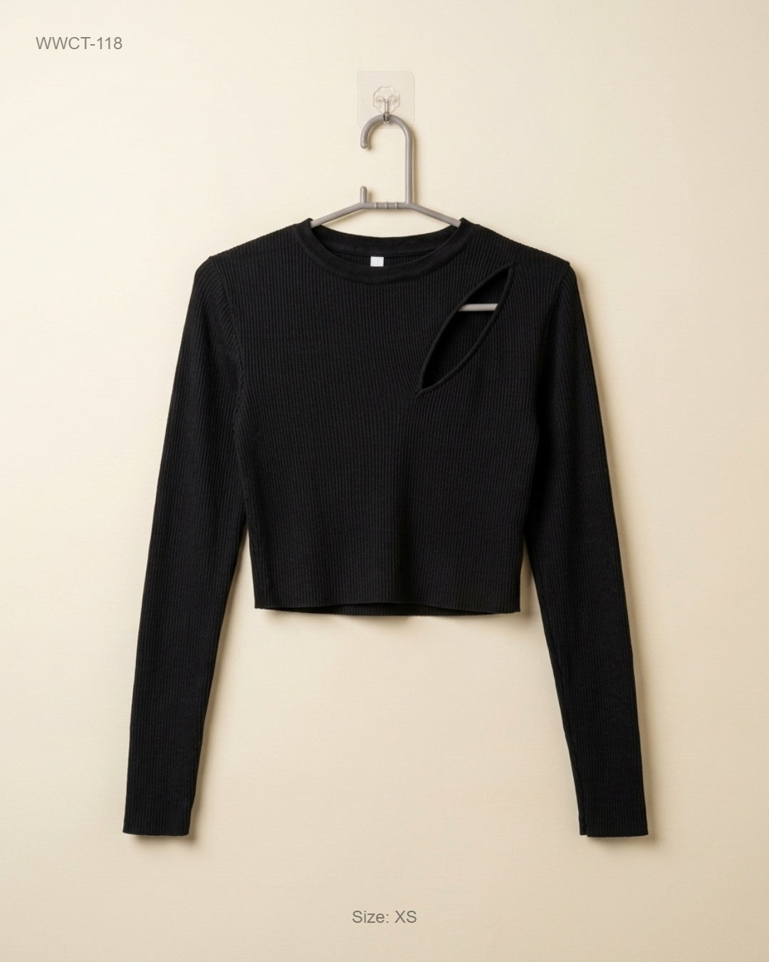 Women Winter Crop Tops | Primark | Preloved Branded | Black Acrylic | Premium | OTS Thrift Store Islamabad Pakistan
