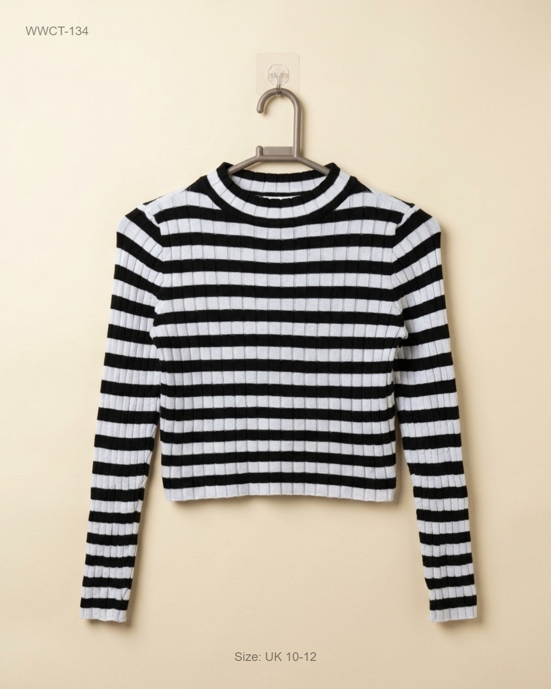 Women Winter Crop Tops | H&M | Preloved Branded | Black & White Polyester | Premium | OTS Thrift Store Peshawar Pakistan