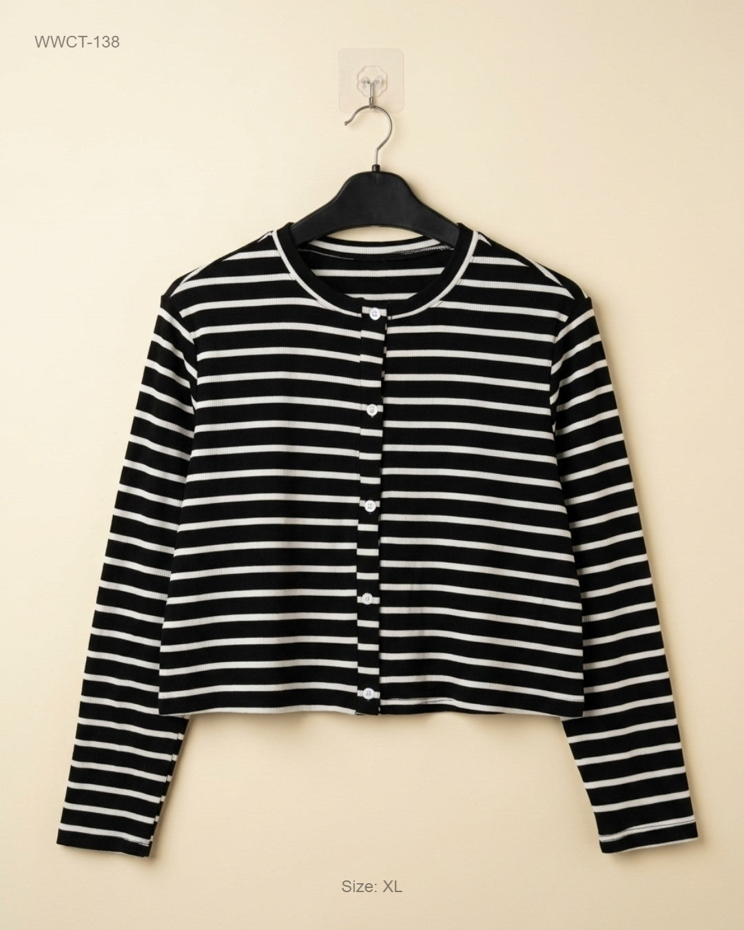 Shop Premium Women Winter Crop Tops by SHEIN | Preloved Branded Clothes | Black & White Viscose | Women | OTS Thrift Store Peshawar Pakistan