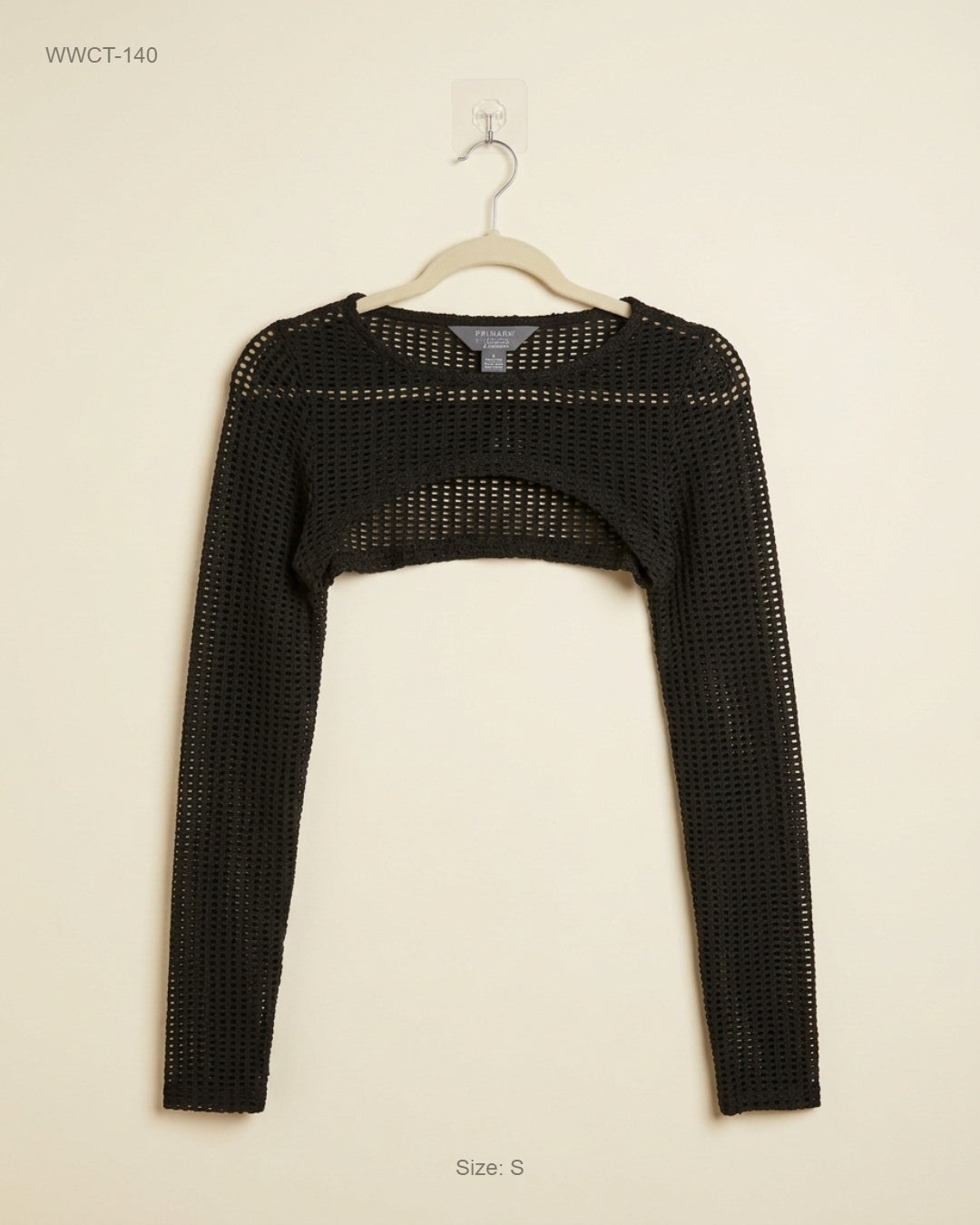 Shop Premium Women Winter Crop Tops by Primark | Preloved Branded Clothes | Black Polyester | Women | OTS Thrift Store Karachi Pakistan