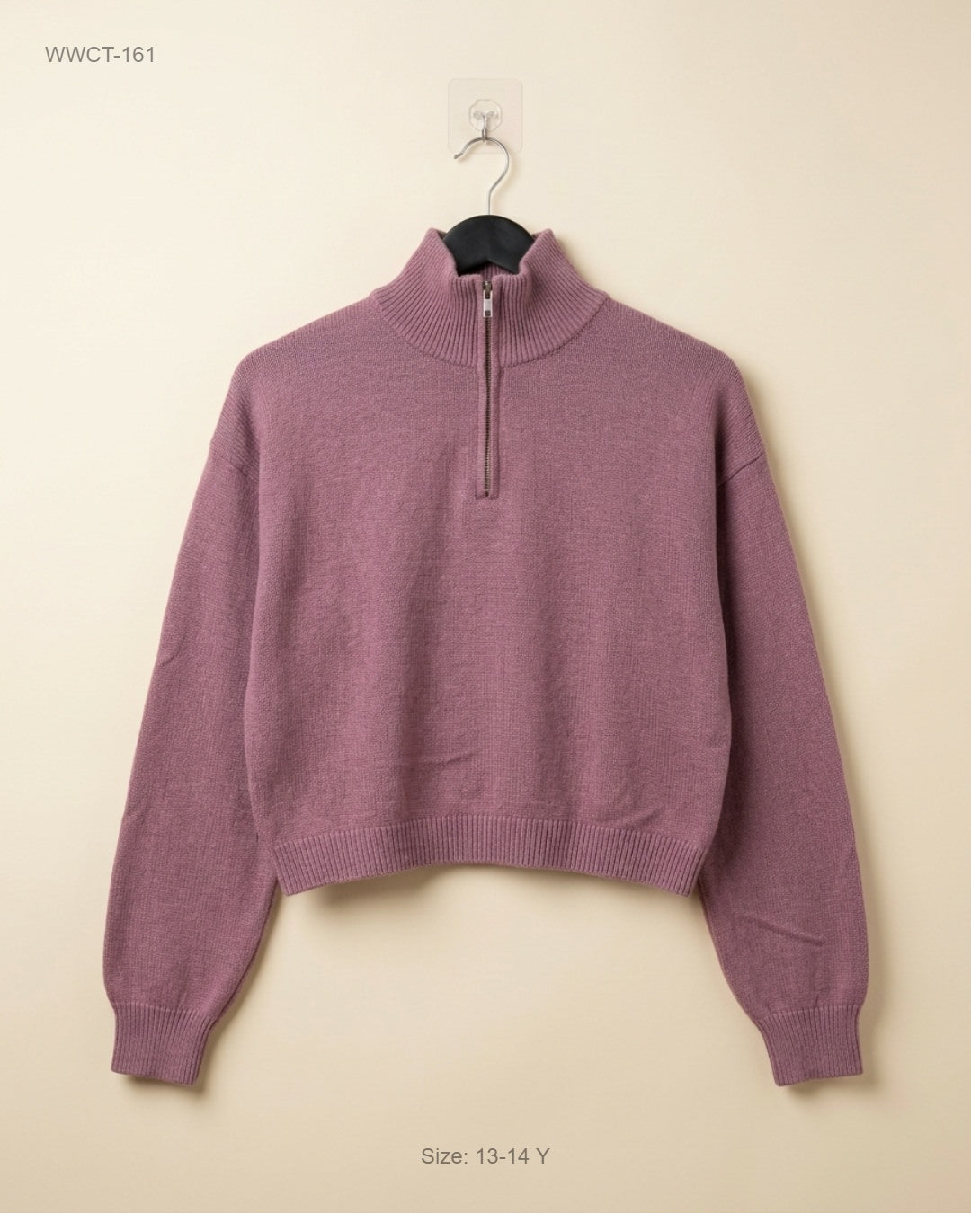 Premium Condition Women Winter Crop Tops | Preloved Primark | Mauve Polyester | Thrift Shop for Women Karachi Pakistan | OTS