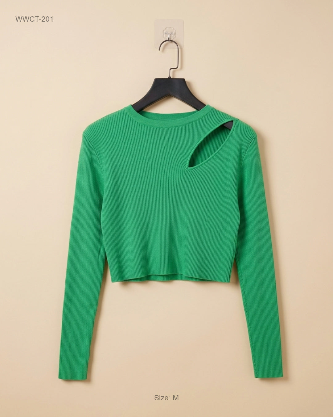 UK Imported secondhand Women Winter Crop Tops - Primark brand, Parrot Polyester, Premium condition, for Women - Online Thrift Store Islamabad Pakistan
