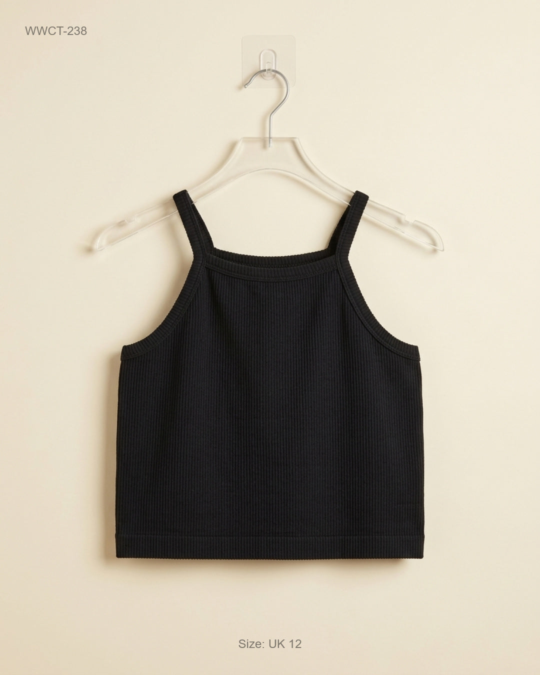 Premium Condition Women Winter Crop Tops | Preloved Primark | Black Polyester | Thrift Shop for Women Lahore Pakistan | OTS