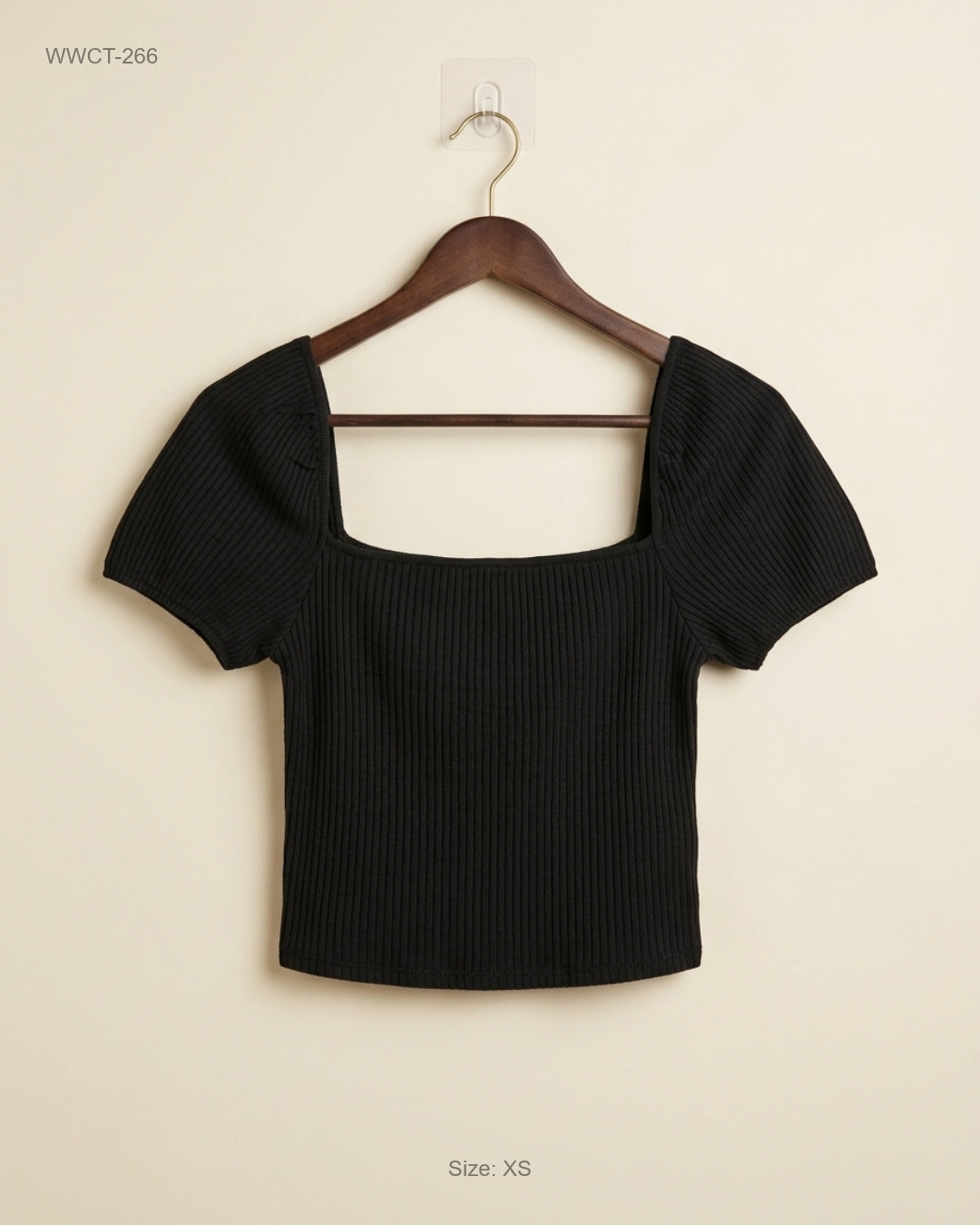 Secondhand Branded Women Winter Crop Tops by H&M, Black Viscose fabric, Premium condition, for Women - Online Thrift Shop Karachi Pakistan