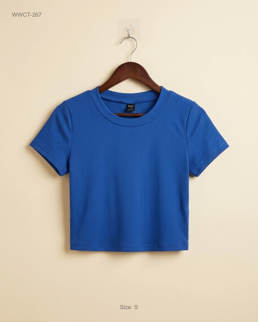 Preloved Premium Women Winter Crop Tops by SHEIN, Blue Polyester for Women - OTS Thrift Shop Lahore Pakistan