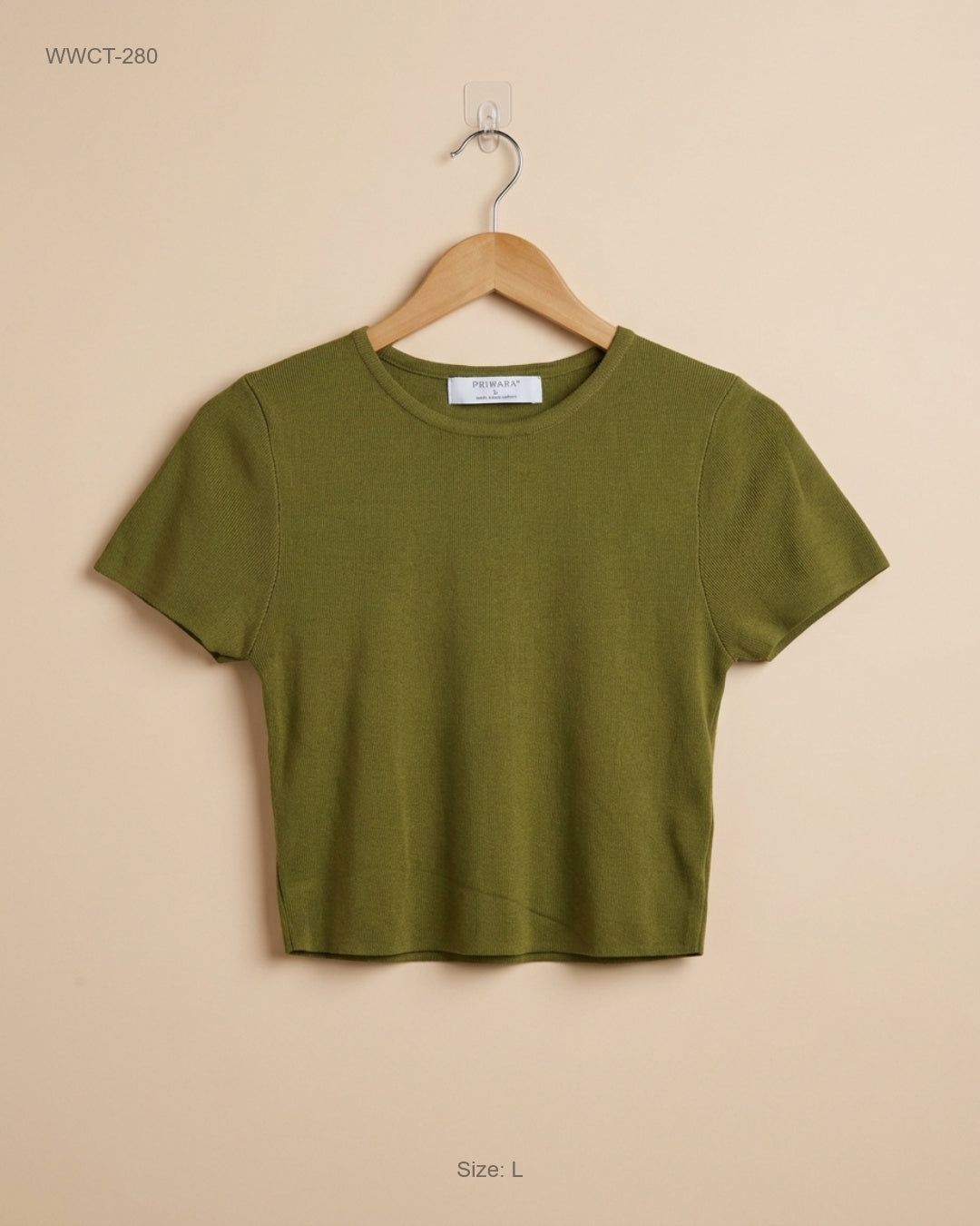 Premium Condition Women Winter Crop Tops | Preloved Primark | Olive Polyester | Thrift Shop for Women Karachi Pakistan | OTS