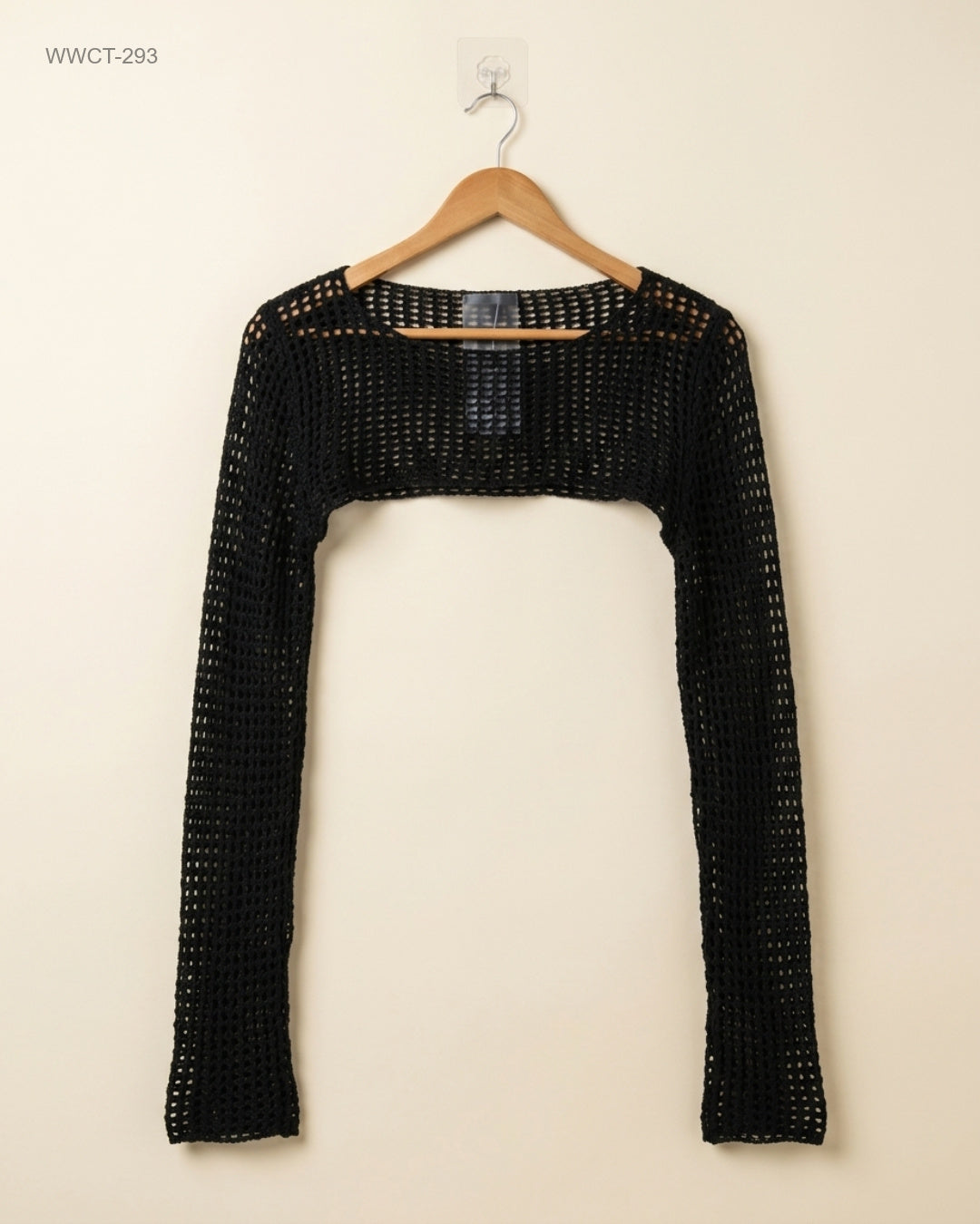 Preloved Premium Women Winter Crop Tops by Cut Label, Black Acrylic for Women - OTS Thrift Shop Peshawar Pakistan