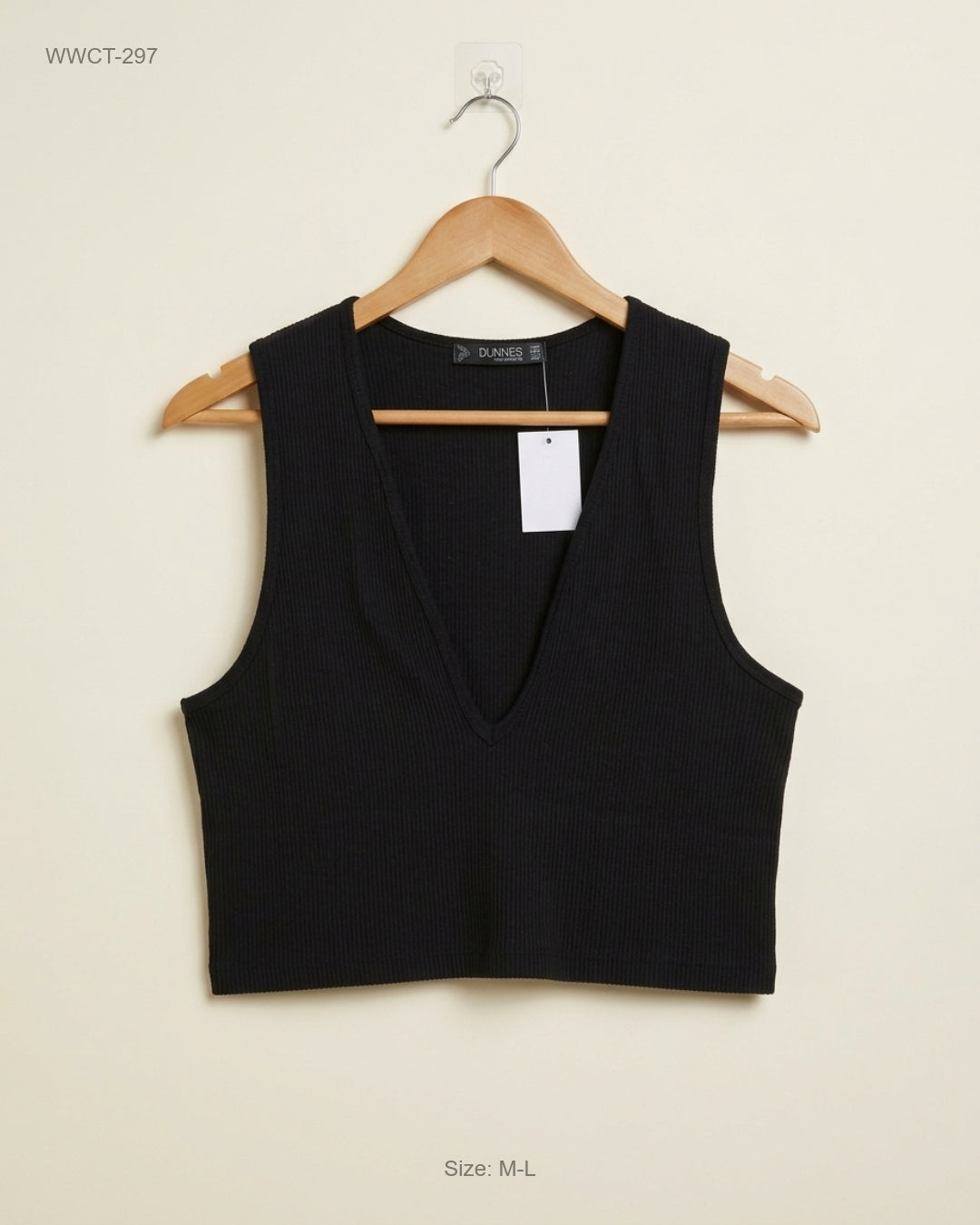 Secondhand Branded Women Winter Crop Tops by DUNNES, Black Polyester fabric, Premium condition, for Women - Online Thrift Shop Peshawar Pakistan