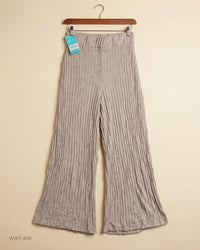 Stradivarius (WWT-409) Wide-Leg Ribbed Trousers