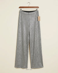 Anne Klein (WWT-424) Wide-Leg Metallic Trousers