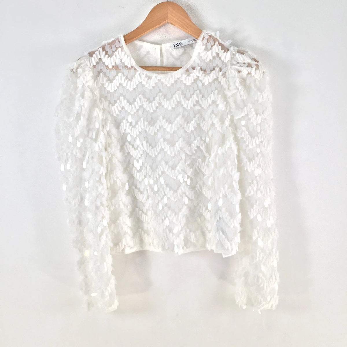 White Winter Crop Top by Zara (WCT-68)