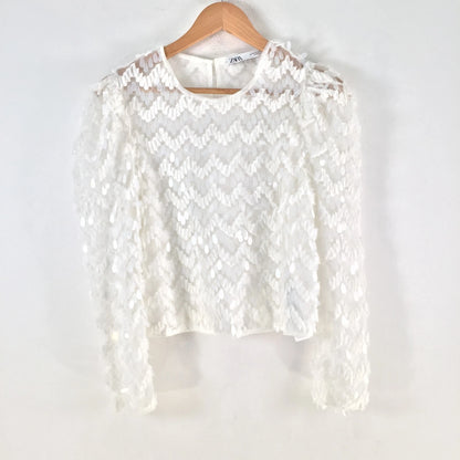 White Winter Crop Top by Zara (WCT-68)